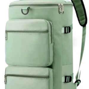 Backpack for unisex green and grey color